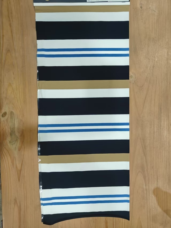 Cool And Breathable And Natural Comfortable Wear-Resistant Striped Knit Fabric For T-Shirt