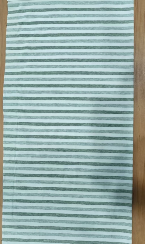 Skin-Friendly And Comfortable Good Health Quality Striped Knit Fabric For T-Shirt