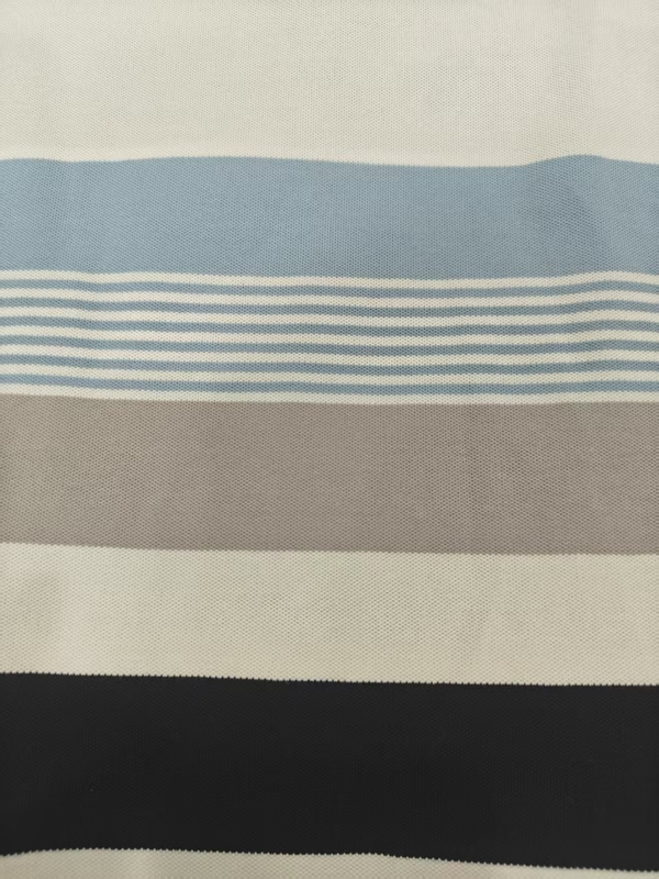 Comfortable, Healthy And Skin-Friendly Good TextureStriped Knit Fabric For T-Shirt