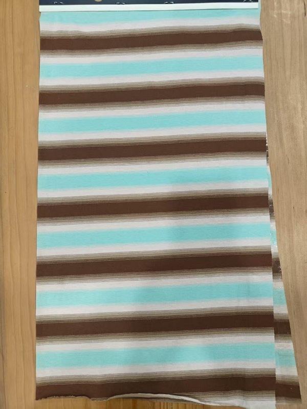 Skin-Friendly Wear-Resistant And Moisture-Absorbent Striped Knit Fabric For Home Clothes
