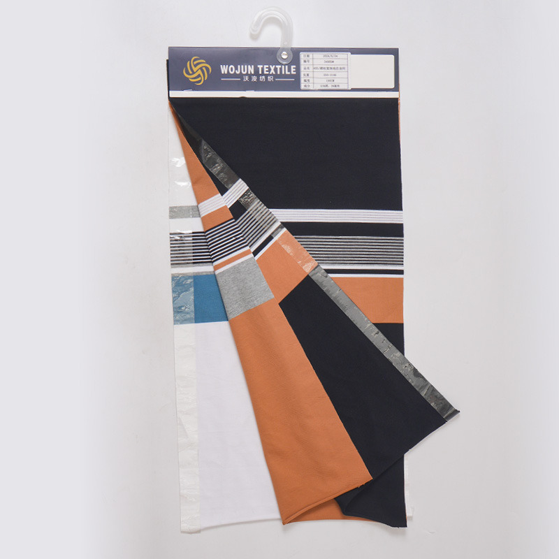 Breathable And Healthy And High Color Fastness Striped Knit Fabric For Polo Shirt