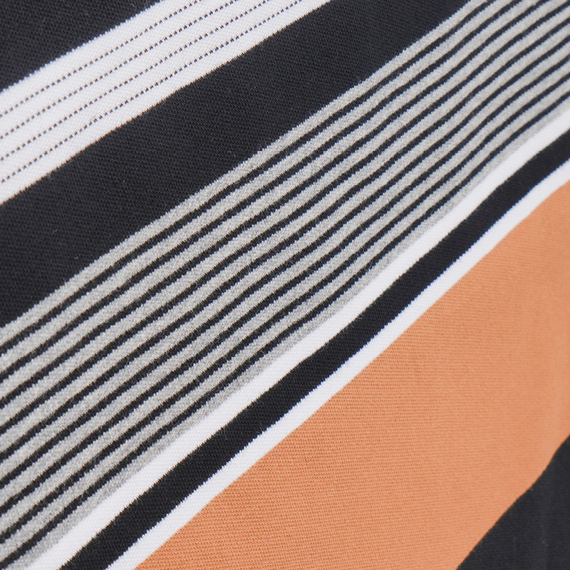 Breathable And Healthy And High Color Fastness Striped Knit Fabric For Polo Shirt