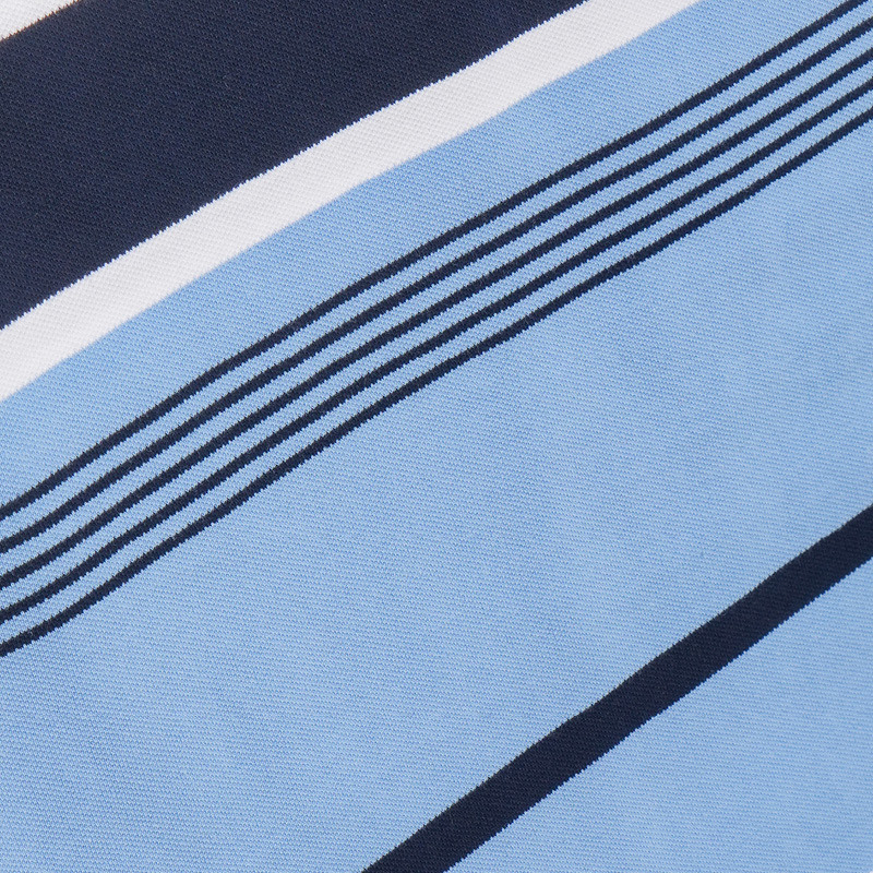 Sweat-Absorbent And Breathable And Stylish High Color Fastness Striped Knit Fabric For Polo Shirt