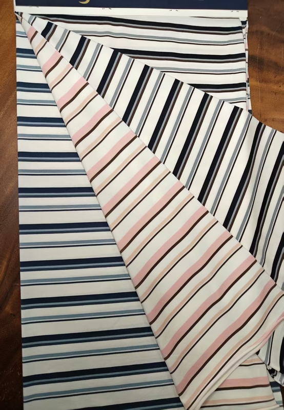 Healthy And  And Breathable And Comfortable Textured Striped Knit Fabric For Polo Shirt