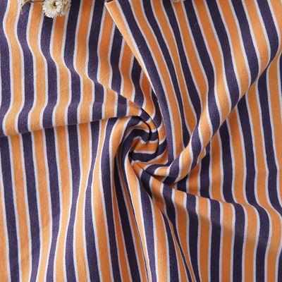 High Quality Skin-Friendly And Soft Single Jersey Striped Material Fabric For T-Shirt