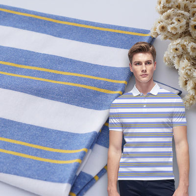 Elastic Striped Material Fabric Comfortable Combing Lycra Texture 170gsm