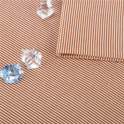 Multi Colored Striped Cotton Fabric Yarn Dyed Breathable Antibacterial Material