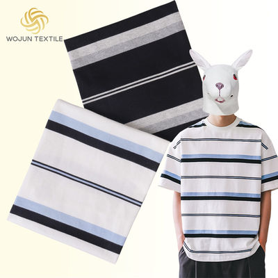 Skin Friendly Comfortable Breathable Good Texture Yarn Dyed Striped Cotton Fabric For T-Shirt