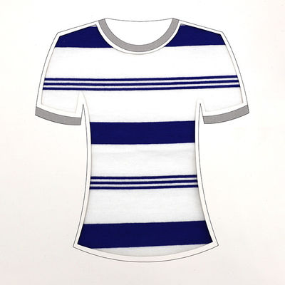 Yarn Dyed Striped Cotton Fabric Eco-Friendly 32S 185gsm Soft Surface