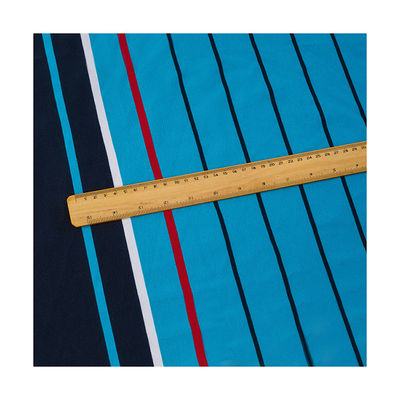 Low Shrinkage Textured Pique Fabric , 185cm Width Breathable Yarn Dyed Cloth