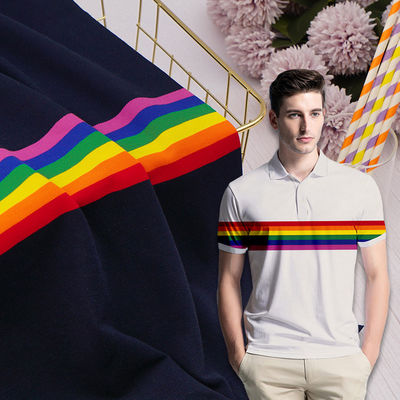 Wear Resistant Cotton Pique Fabric ZS-34806 Lightweight Yarn Dyed Material