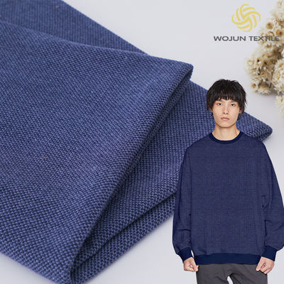 Single Face Cotton French Terry Fabric 40S Low Shrinkage Yarn Dyed Cloth