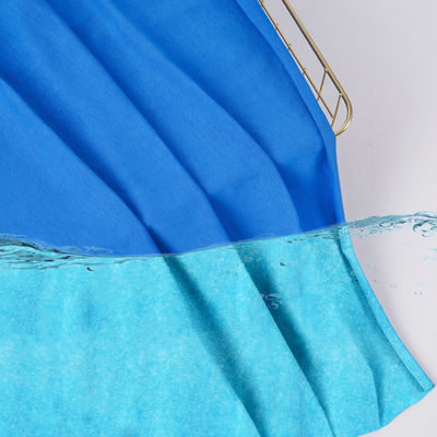 Heavy Weight Washed Cotton Fabric , Yarn Dyed Cotton Hoodie Fabric For Sweater