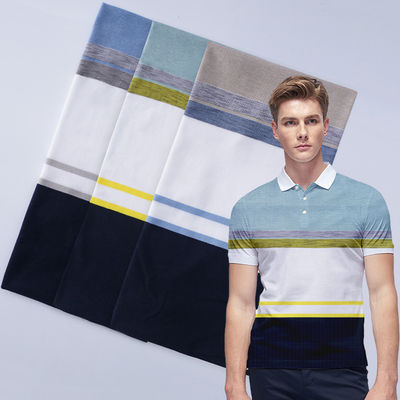 Stretch Multicolor Striped Fabric