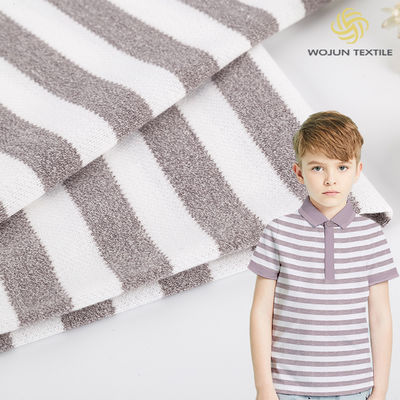 Good price Hygroscopic Close To Body Striped Material Fabric For T Shirt Good Gloss online