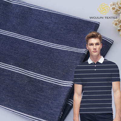 Good price Breathable And Fashionable Comfortable Cotton Feel Striped Knit Fabric For Casual Tops online