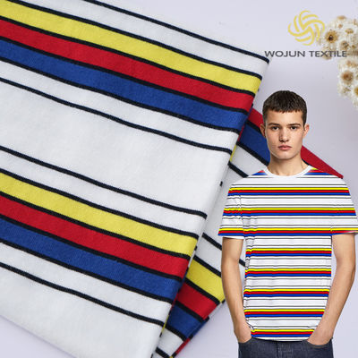 Good price High Quality And Stylish Healthy Breathable Striped Knit Fabric For T-Shirt online