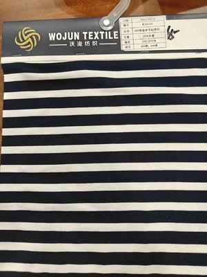 Anti-Pilling And  Elastic Cozy ​Quick Drying Striped Material Fabric For T-Shirt