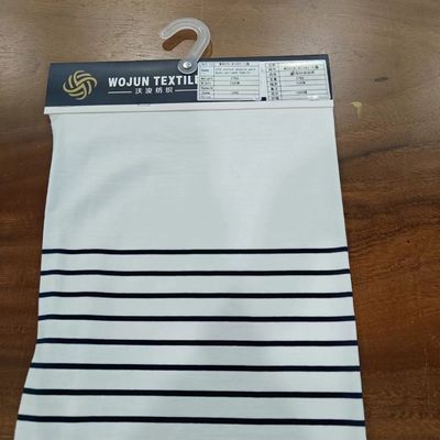 Comfortable And Good Quality And Skin-Friendly Easy To Care Striped Knit Fabric For T-Shirt
