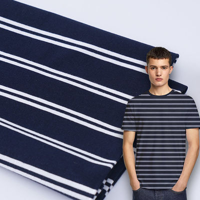 Heathy And Soft Fashionable Easy To Care Striped Knit Fabric For Tracksuit