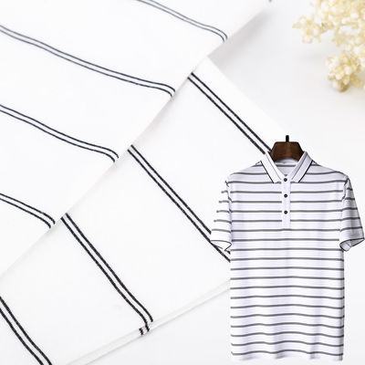 Sweat-Absorbent And Fashionable Skin-Friendly Striped Knit Fabric For Tracksuit
