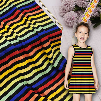Skin-Friendly Fashionable Striped Cotton Fabric For T- Shirt
