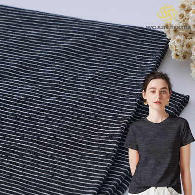 Fashionable And Sweat-Absorbent Breathable Striped Material Fabric For T-Shirt