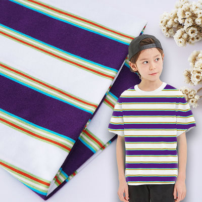 Durble And Breathable Skin-Friendly And Healthy Striped Cotton Fabric For T-Shirt