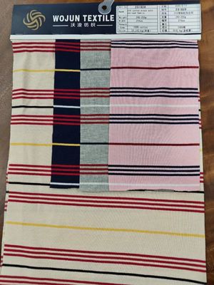 Breathable And Durble Sweat-Absorbent Striped Knit Fabric For Polo Shirt