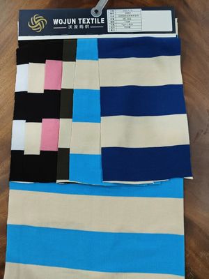 Breathable Classic Comfortable Striped Knit Fabric For Polo Shirt