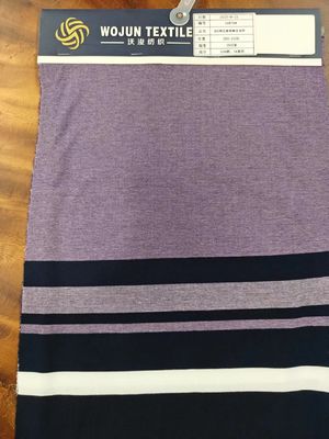 Comfortable And Breathable Natural Texture Flexible Striped Material Fabric For Polo Shirt