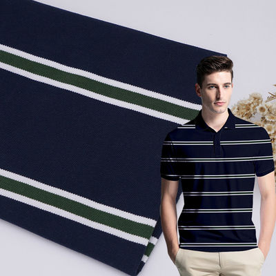 Breathable Moisture-Absorbent And Durable Striped Knit Fabric For Clothing With Unique Texture