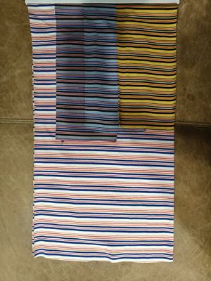 Breathable And Moisture Wicking And Comfortable Striped Material Fabric For T-Shirt