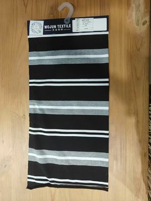Natural And Pure Cotton Fashionable Striped Knit Fabric For Casual Wear