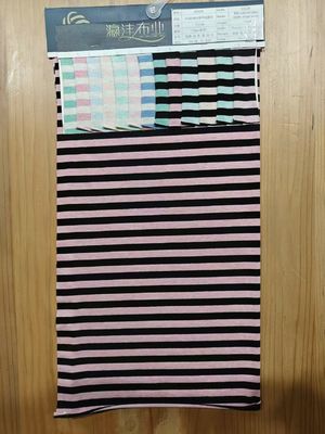 Fashionable And Durable  Elastic Smooth Striped Material Fabric For T-Shirt
