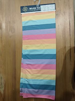 Natural And Breathable And Durable Elastic Striped Material Fabric For T-Shirt