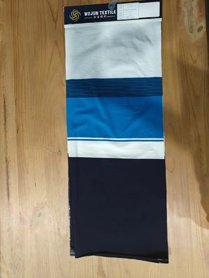 Breathable And Natural Cotton Feel Soft Striped Knit Fabric For Casual Wear