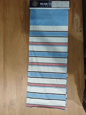 Breathable Comfortable Fashionabe And Soft Durble Striped Knit Fabric For T-Shirt