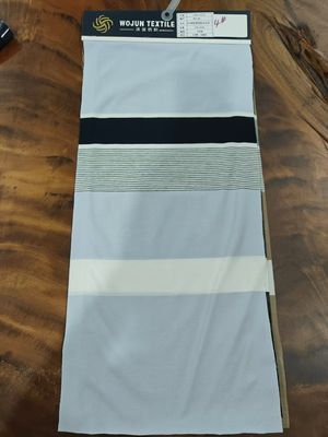 Pure Cotton Elastic Eco-Friendly Skin-Friendly Striped Material Fabric For Casual Wear