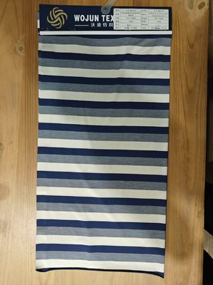 100kg Smooth Soft Skin-Friendly Striped Knit Fabric For Casual Wear