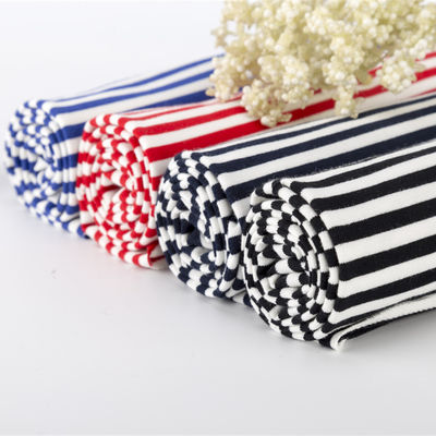 Hard-Wearing And Breathable Environmental Striped Knit Fabric For T-Shirt