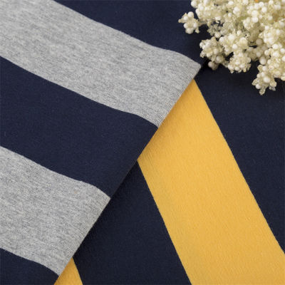 Comfortable And Soft High Color Fastness And Breathable Striped Knit Fabric For Casual Wear