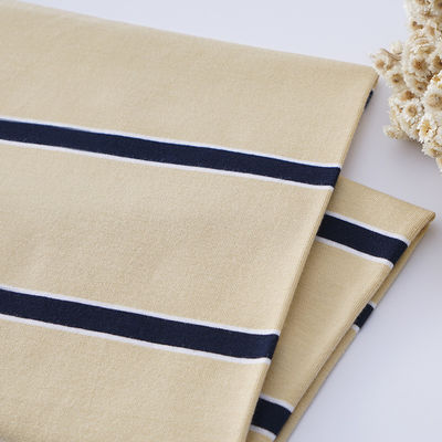 Environmental Soft Skin-Friendly Personalised Striped Knit Fabric For T-shirt