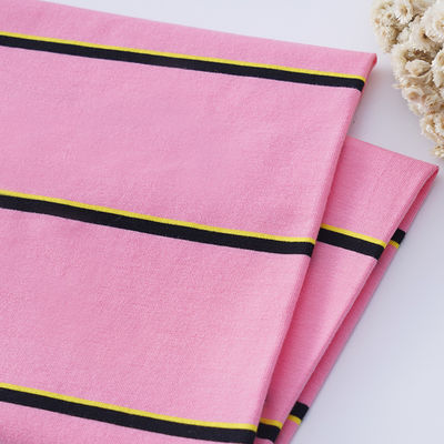 Skin-Friendly And Multicolor Personalised  Striped Knit Fabric For Casual Wear