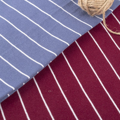 Breathable And Natural Comfortable Striped Knit Fabric For Casual Wear