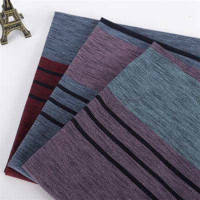 Sweat-Absorbent And  Crisp And Stylish Striped Knit Fabric For Polo Shirt