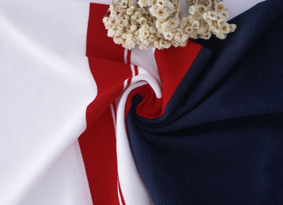 Breathable And Natural Comfortable Striped Knit Fabric For Casual Wear