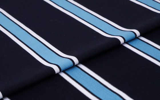 Skin-Friendly And Healthy Comfortable Hygroscopic Striped Knit Fabric For T-Shirt