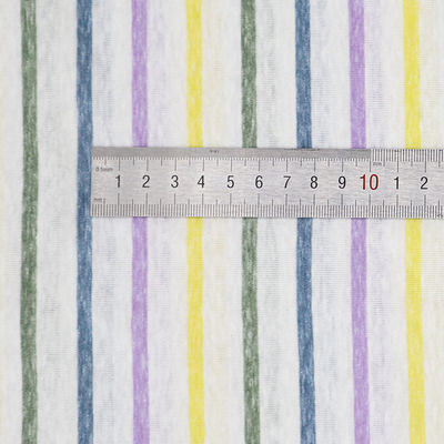 Comfortable Durable And Skin-Friendly Breathable Striped Knit Fabric For T-Shirt