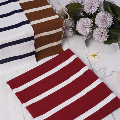 Soft Wear-Resistant Sweat-Absorbent Striped Knit Fabric For Polo Shirt